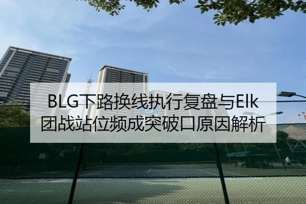 BLG下路换线执行复盘与Elk团战站位频成突破口原因解析